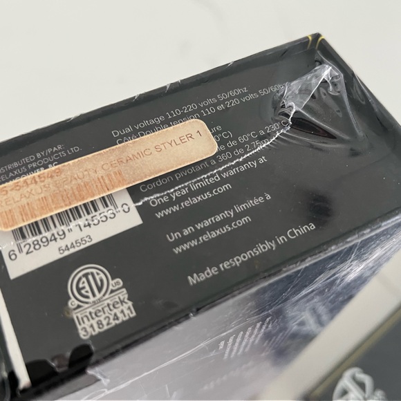 Relaxus Beauty 1.25 Inch Ceramic Hair Straightener with 140-450 degree in Black! - Picture 5 of 5